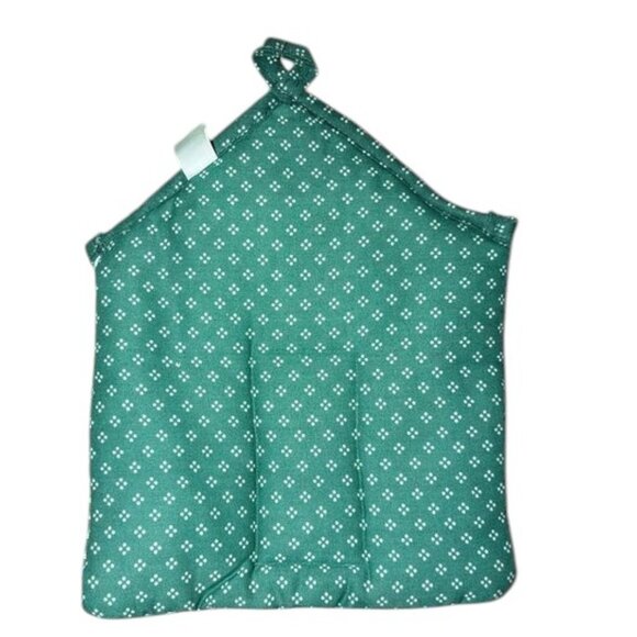 Barth & Dreyfuss Vintage Christmas Antiques Shop House Village Padded Pot Holder - Picture 2 of 3